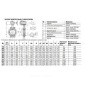 Затвор дисковый поворотный чугун Ду 400 Ру10/16 межфл с редуктором диск нерж манжета EPDM EURO Benarmo