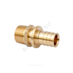 Муфта для PE-X труб аксиальная латунь Дн 32х1" НР MVI SF.520.0706