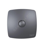 Вентилятор накладной D100 с обратным клапаном Dark gray metal DICITI RIO 4C