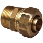 Муфта для PE-X труб латунь Дн 20х2,8х1" FPL-X Uponor 1085371 (1018261,101826)