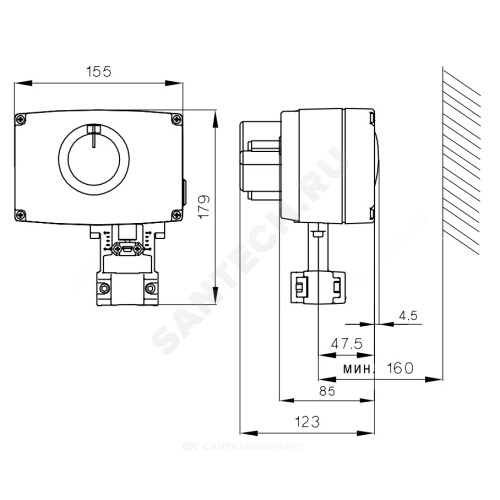 Ame25sd привод клапана danfoss